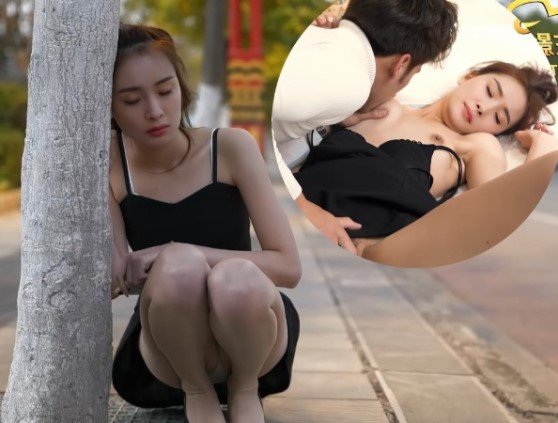 A lovelorn girl was on the roadside, her ex-boyfriend picked her up and took her directly to the hotel